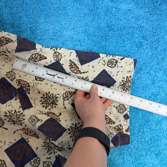 VTG Hawaiian Cambridge Classics Men’s XXL Linen Cotton Floral Shirt Button Up - Picture 6 of 12